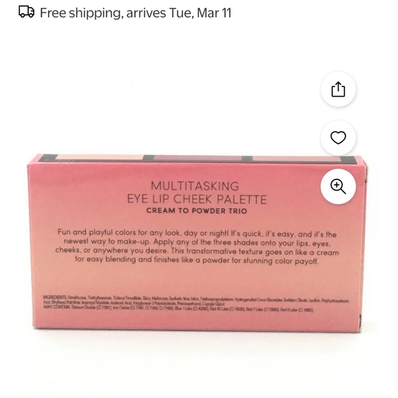 LAURA GELLER Think Pink Eye, Lip, Cheek Palette Sealed, NIB - Picture 5 of 5